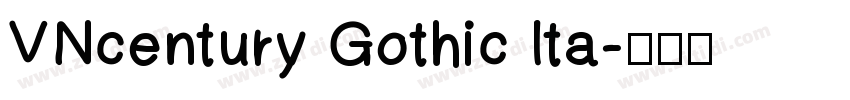 VNcentury Gothic Ita字体转换